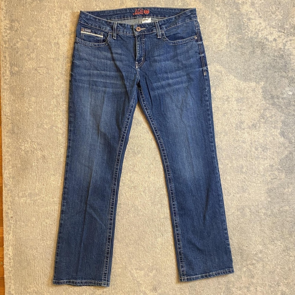 Cinch ADA Jeans Womens 32 32x33.5 Blue Medium Wash Mid Rise Straight READ